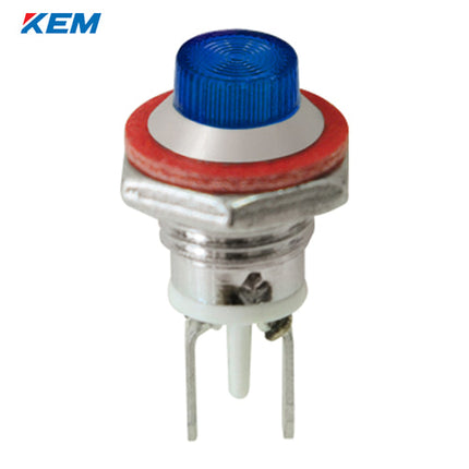 KEM KEM LED Indicator Light, Ø8, High-Brightness, DC3V, Blue KLCU-08D03B