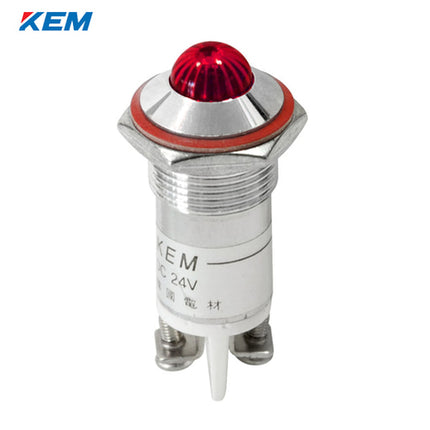 KEM KEM LED Indicator Light, Ø16mm, Bolt Type, High-Brightness, AC220V, Red KLHRAU-16A220RT