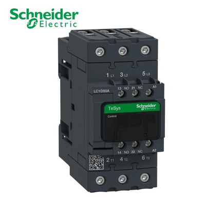 SCHNEIDER Magnetic Contactor, MC LC1D50AM7