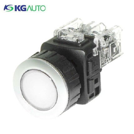 KG AUTO Push Button Switch, Non-Illuminated, Ø30mm, White, Momentary, KGF-LM2W 2a2b
