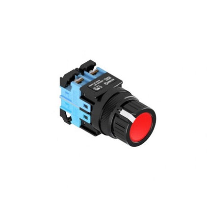 KOINO Push Button Switch, Non-Illuminated, Ø25mm, Red, 2a Contact KPB25MSR