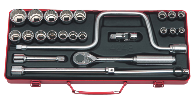 KOKEN 1/2" Drive Socket Set, 6-Point 4248M-6P