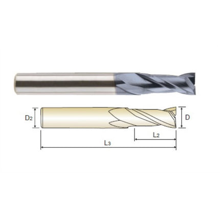 YG-1 4G MILLS Coated Carbide End Mill 2F (Heavy Duty) 4SCE2-025-10 D2.5X6X10X50 (SEME6902510)