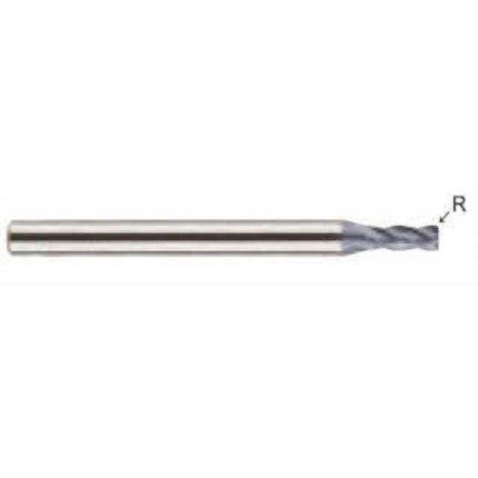 YG-1 4G MILLS Corner Radius End Mill, 4F 4SCRE4-025R05 D2.5(R0.5)X6X7X60 (SEME0102505)