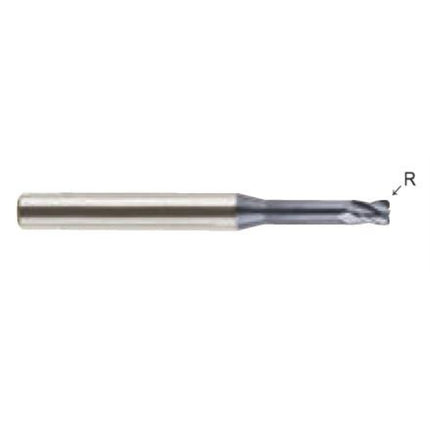 YG-1 4G MILLS Rib Radius End Mill, 4F 4SRICRE4-020R0.3-22 D2(R0.3)X4X3(22)X60 (SEME640200322)