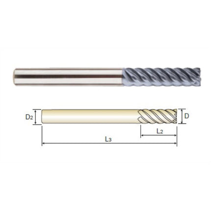 YG-1 4G MILL 45° End Mill (6F) 4SCE6-120-50 12X12X50X100 (SEME7512050)
