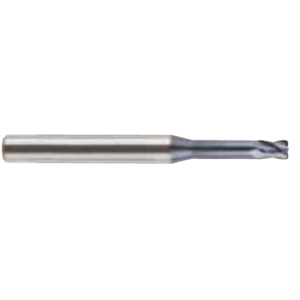YG-1 4G MILL Long Neck Radius End Mill, 4F 4SRICRE4-015R01-16 D1.5(R0.1)X4X2.3(16)X50 (SEME640150116)