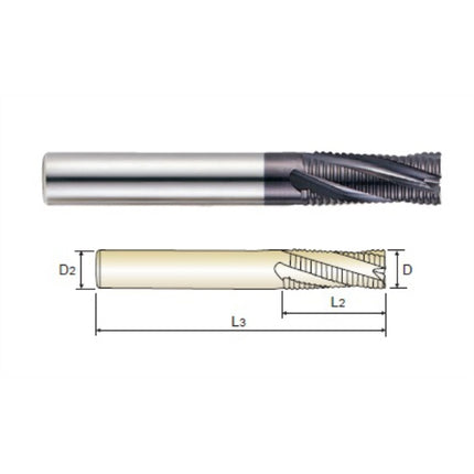 YG-1 4G MILLS Roughing End Mill 4SRE-200 D20.0X20X50X100 (SG9E76200)