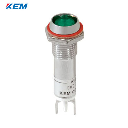 KEM KEM LED Indicator Light, Ø8, High-Brightness, DC5V, Green KLDU-08D05-G