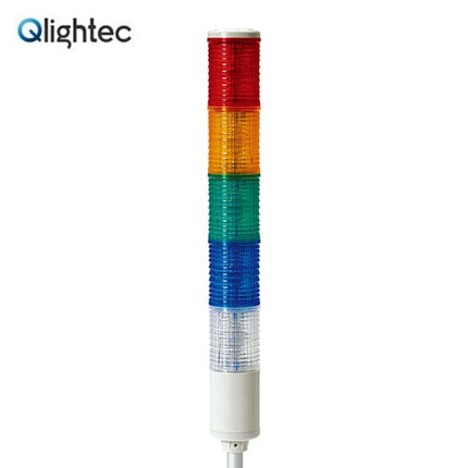 QLIGHT Signal Tower Light, LED, 5-Tier, DC24V ST56L-5