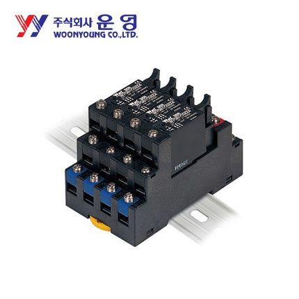 WOONYOUNG Solid State Relay (SSR), Socket Type, DIN Rail Mount (Pack of 30) WYGB1C02Z4