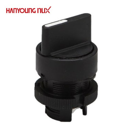 HANYOUNG Selector Switch, 3-Position, Right Return, Upper Unit Only, Lower Contact Block Sold Separately ARS-S3R