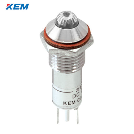 KEM KEM LED Indicator Light, Ø10mm, High-Brightness, DC48V, White KLHRAU-10D48W