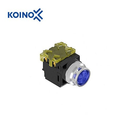 KOINO Push Button Switch, Illuminated, Ø30mm, Blue KH-513DLB