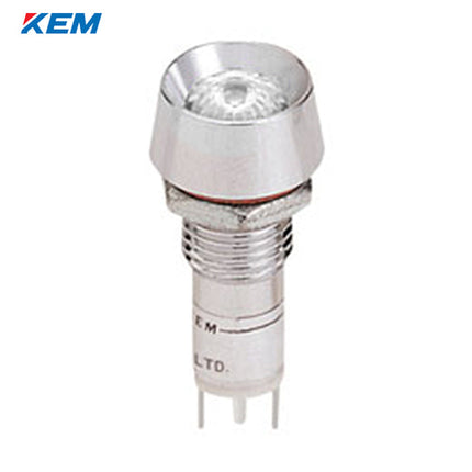 KEM KEM LED Indicator Light, Ø10mm, High-Brightness, DC48V, White KLBRAU-10D48W