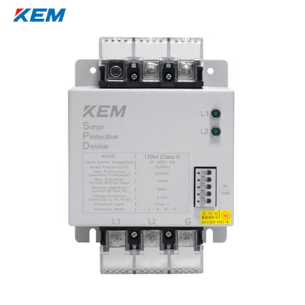 KEM Surge Protective Device (SPD), Box Type, Safety Cover Type KB2-120-220-2Y