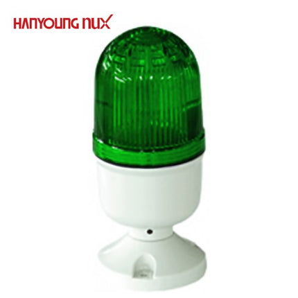 HANYOUNG Warning Light, Ø70, Steady Only, Green, AC110-220V SLB060-RAA11G