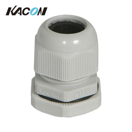 KACON Cable Gland, Cord Lock Connector, Gray (Pack of 100) KA-PG18G