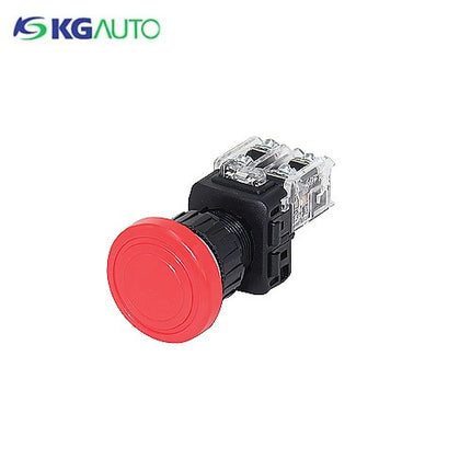 KG AUTO Emergency Stop Switch, Ø25, Non-Illuminated, Green, KGE-J4B2G 2a2b