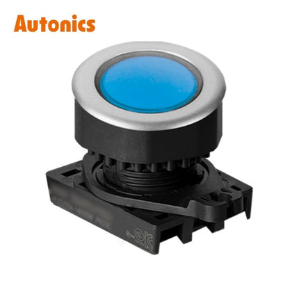 AUTONICS Push Button Switch, LED Illuminated, Ø30, Blue S3PFU-P3B
