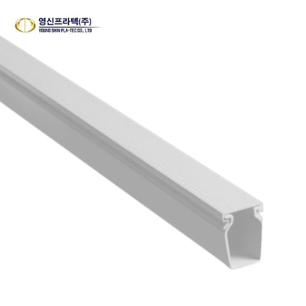 YOUNSHIN PLATEC Wiring Duct, Closed Type, 20x35, White (Pack of 2) DS-23