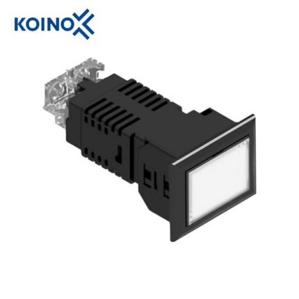 KOINO LED Cluster Indicator Light, Square, White, 1x1, 1 Cell KH-5040L-22T