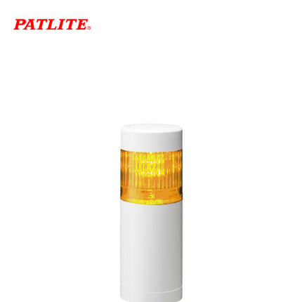 PATLITE Signal Tower Light, LED, Ø50mm, 1-Tier, Yellow, DC12V LR5-101LJNW-Y