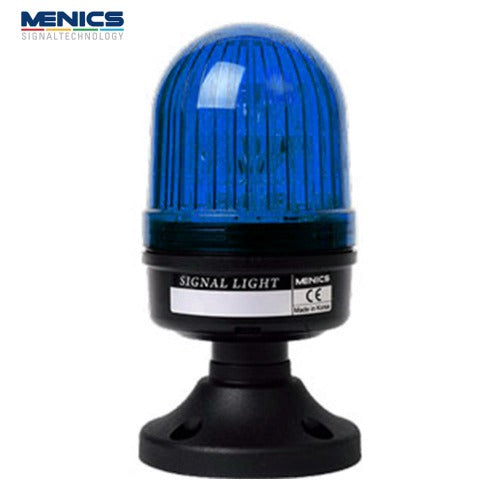 MENICS Warning Light, LED, Ø66, Economy Type, Blue MS66LTG-B02-B