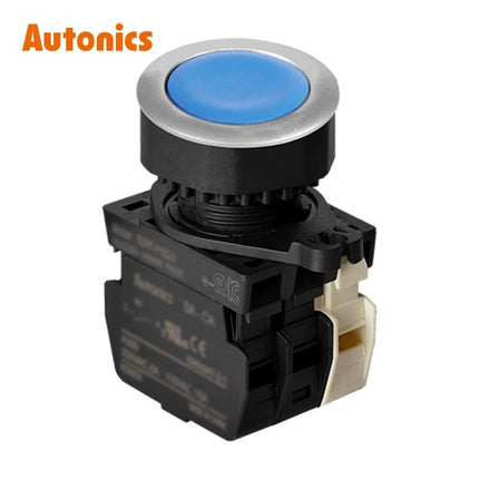 AUTONICS Push Button Switch, Non-Illuminated, Ø30mm, Blue, 2a1b S3PF-P1B2ABM