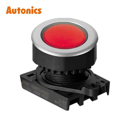 AUTONICS Push Button Switch, LED Illuminated, Ø30, Red S3PFU-P3R