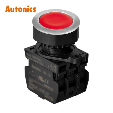 AUTONICS Push Button Switch, Non-Illuminated, Ø30mm, Red, 3a S3PF-P1R3AM