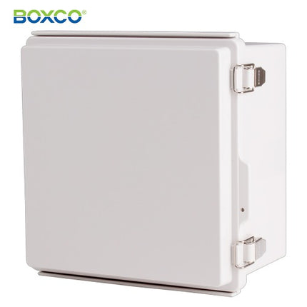 BOXCO Terminal Box, Plastic Enclosure, Hinge Type, ABS, Gray Cover BC-AGP-212113