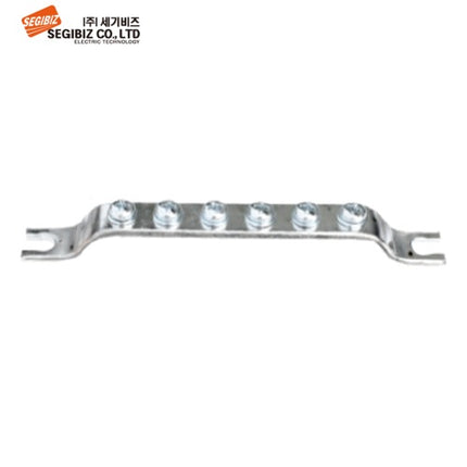 SEGIBIZ Grounding Busbar Terminal Block (Ground Bar), 1-Row, 6P SG-EB-6P