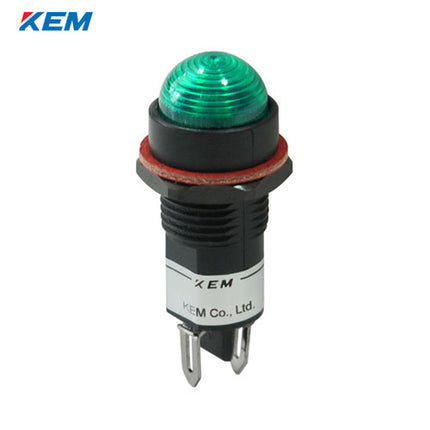 KEM KEM LED Indicator Light, Ø12mm, Plastic, High-Brightness, DC5V, Green KLPRBU-12D05G