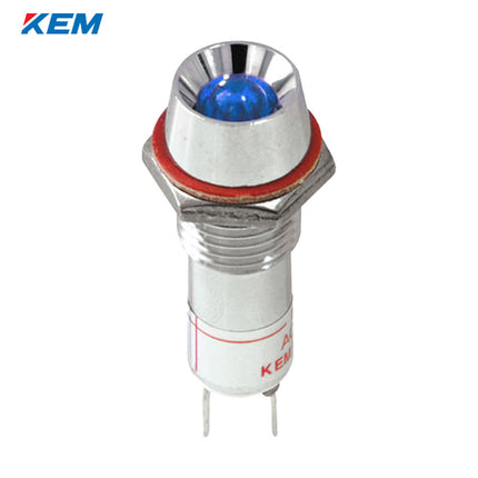 KEM KEM LED Indicator Light, Ø10mm, High-Brightness, DC5V, Blue KLRAU-10D05B