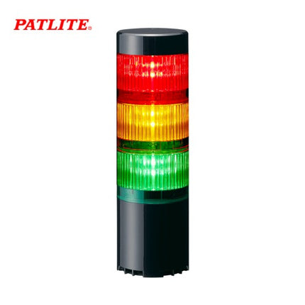 PATLITE Signal Tower Light, LED, USB Type, 3-Tier, Black LR6-3USBK-RYG