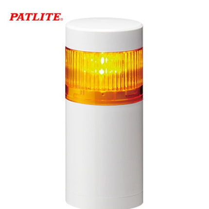 PATLITE Signal Tower Light, LED, 1-Tier, Yellow, DC24V LR6-102QJNW-Y