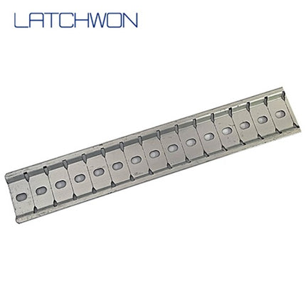 LATCHWON DIN Rail Channel, for Modular Terminal Blocks and Circuit Breakers, Cut to Length, 1 m, LWCHANNEL