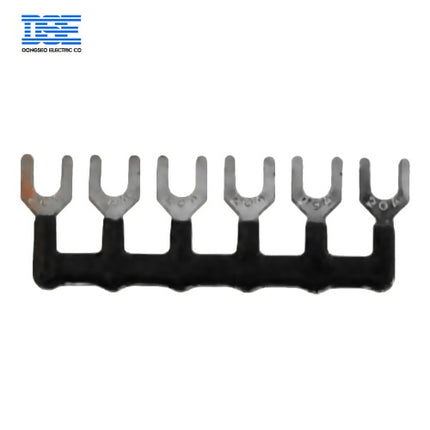 DONGSEO Short Bar, 6P, 10.5 mm, Black (BK), 25A DSSB-10.5