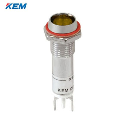 KEM KEM LED Indicator Light, Ø8mm, High-Brightness, AC220V, Yellow KLDU-08A220-Y