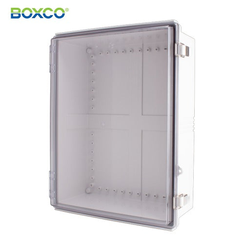 BOXCO Terminal Box, Plastic Enclosure, Hinge Type, ABS, Transparent Cover BC-ATP-354516