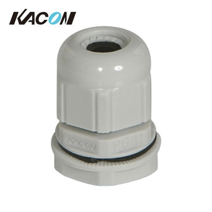 KACON Cable Gland, Cord Lock Connector, Gray (Pack of 100) KA-PG11G