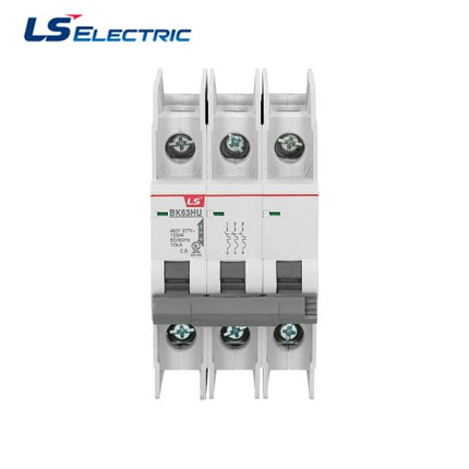LS ELECTRIC Miniature Circuit Breaker (MCB), UL Listed, BK63HU, 3P, 10A, 10kA, UL 12li