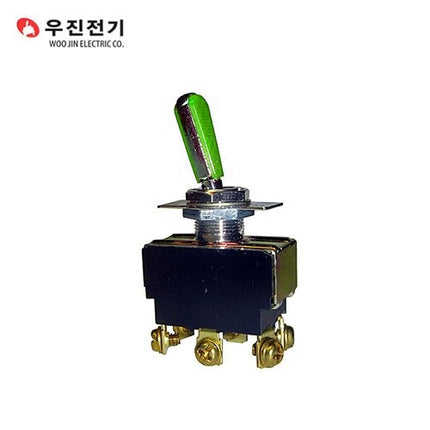 WOOJIN Toggle Switch, Maintained, Black WJT-6210CFB