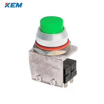 KEM Push Button Switch, Non-Illuminated, Ø16mm, Projecting, Green, KP-S16-2G, AC250V 5A 2a2b