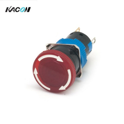 KACON Emergency Stop Switch, Ø16, LED Illuminated, Red, DC24V K16-871R