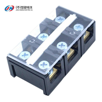 JUNGKWANGTECH Fixed Terminal Block, 200A, 3P (Pack of 10) JK-FT-200-3
