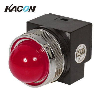 KACON Pilot Lamp, General Purpose, Ø30, Red, AC200-240V KR302R
