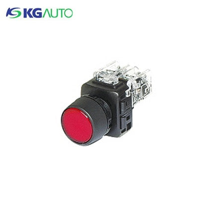 KG AUTO Push Button Switch, Non-Illuminated, Ø22mm, Red, Maintained, KGF-NA1R 1a1b