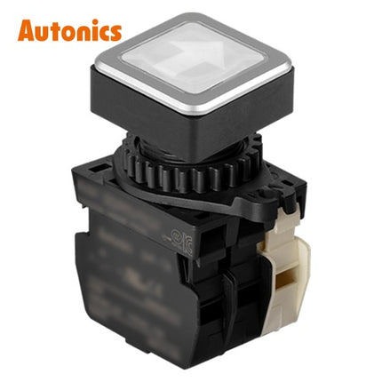 AUTONICS Push Button Switch, Illuminated, Momentary, Ø30mm, White, A1 B1, AC SQ3PFS-P3WLABL